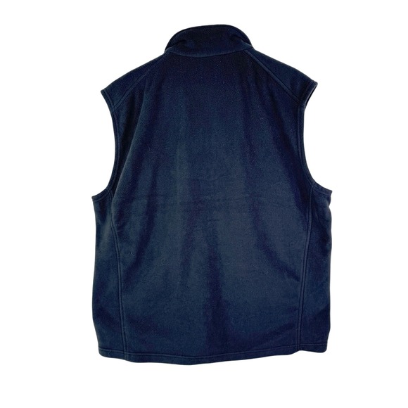 Columbia Mens Fleece Vest Black Full Zip Pockets Outdoor Gorpcore XL Hiking Cozy - Picture 2 of 8